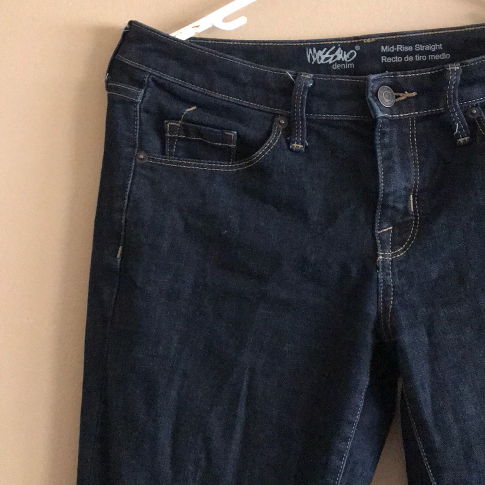 Dark blue jeans